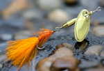 Best trout fishing spinner orange