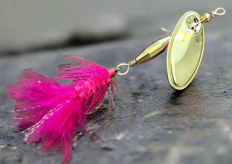 1/4 oz. Magooster with Pink Fly – Magooster Tackle Co.