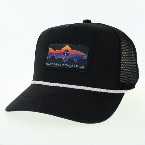 Patch Trucker Hat-Black